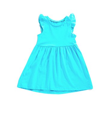 Beyaz arkaplanda şık elbise