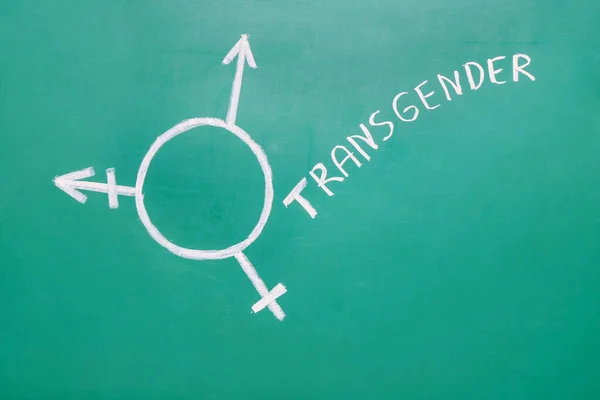 Símbolo Transgênero Fundo Cor — Fotografia de Stock