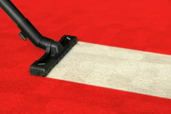 Hoovering Carpet Vacuum Cleaner — Stock Photo, Image