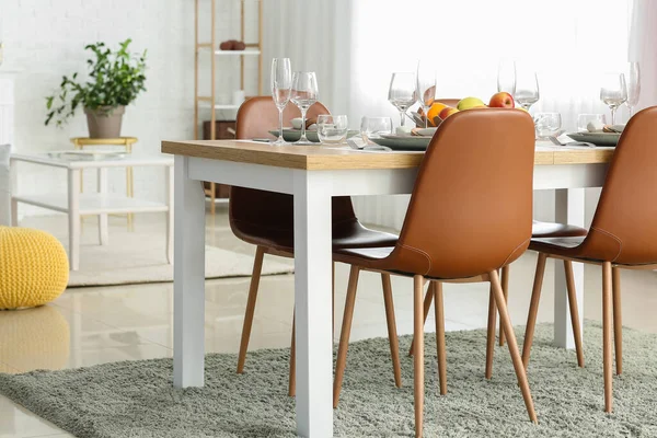 Interior Modern Dining Room — Stock Photo, Image