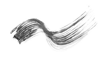 Beyaz arkaplanda rimel örneği