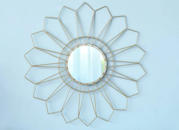 Stylish Mirror Hanging Wall Room — Stock Photo, Image