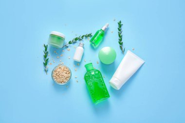 Renk arkaplanı içerikli doğal kozmetikler