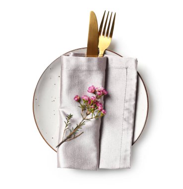 Beyaz arkaplanda güzel tablo ayarı