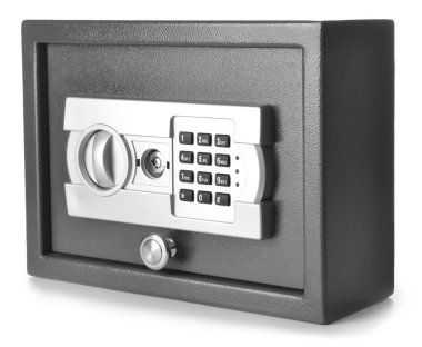 Beyaz arka planda modern kasa