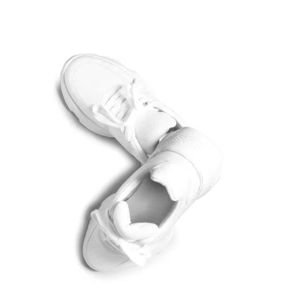 Stylish Shoes White Background — Stock Photo, Image