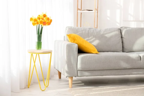 Interior Modern Room Comfortable Sofa — Stock Photo, Image