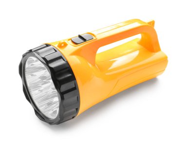 Beyaz arkaplanda modern el feneri