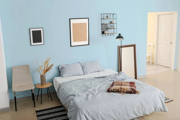 Interieur Van Moderne Comfortabele Slaapkamer — Stockfoto