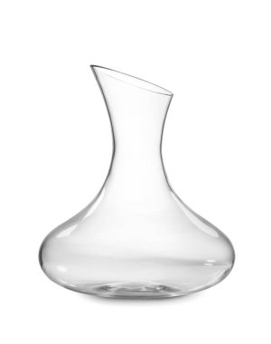 Beyaz arkaplanda boş sürahi