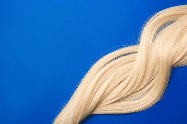 Mooi Lang Blond Haar Kleur Achtergrond — Stockfoto