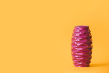 Renk arkaplanındaki güzel vazo