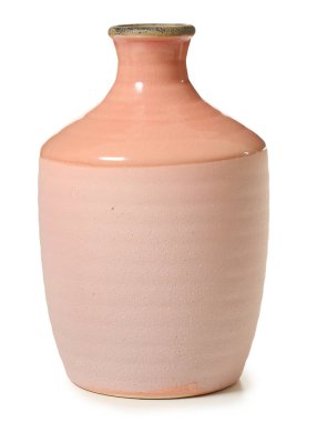 Beyaz arkaplanda güzel bir vazo