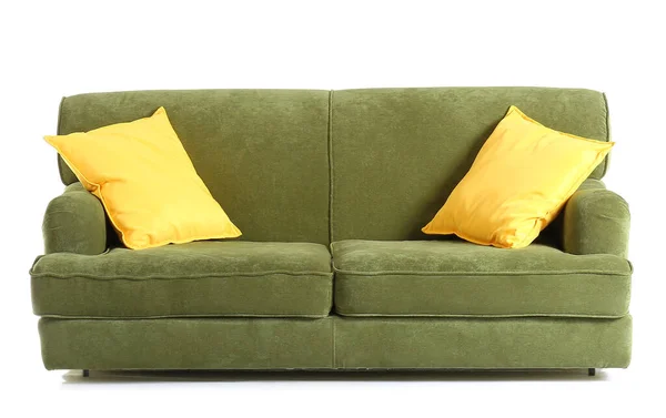 Bequemes Sofa Auf Weißem Hintergrund — Stockfoto