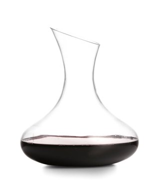 Beyaz arkaplanda şarap süprüntüsü