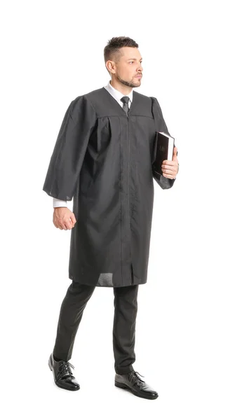 Male Judge White Background — Stock Photo, Image
