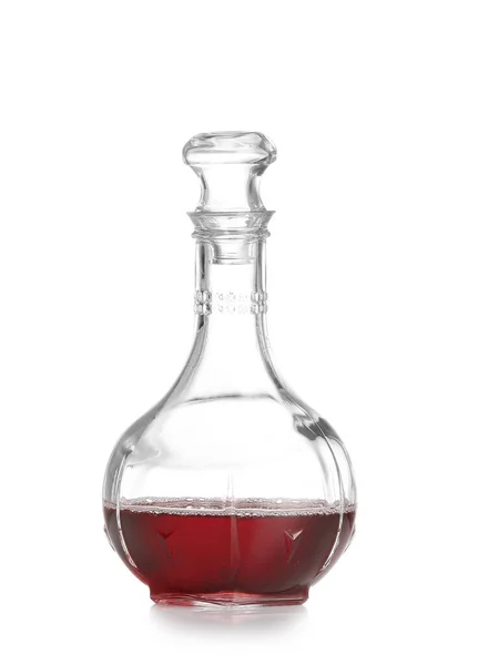 Decanter Wine White Background — Stock Photo, Image