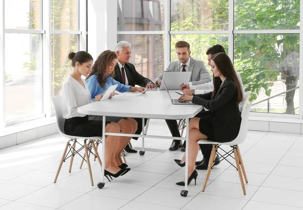 Business Training Concept Colleagues Office Meeting — Stock Photo, Image