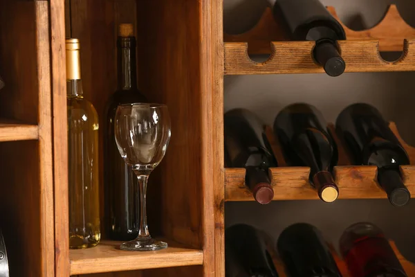 Different Wine Shelves Cellar — Stock Photo, Image