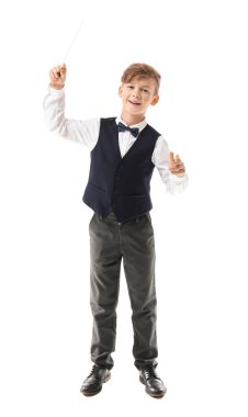 Beyaz arkaplandaki küçük iletken