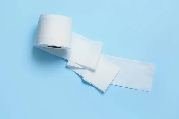 Roll Toilet Paper Color Background — Stock Photo, Image