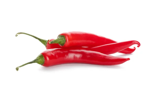 Hot Chili Pepper White Background — Stock Photo, Image