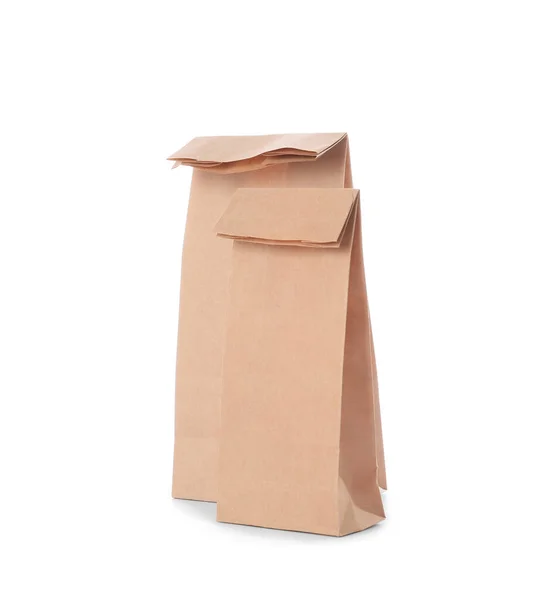 Paper Bags White Background — Stock Photo, Image