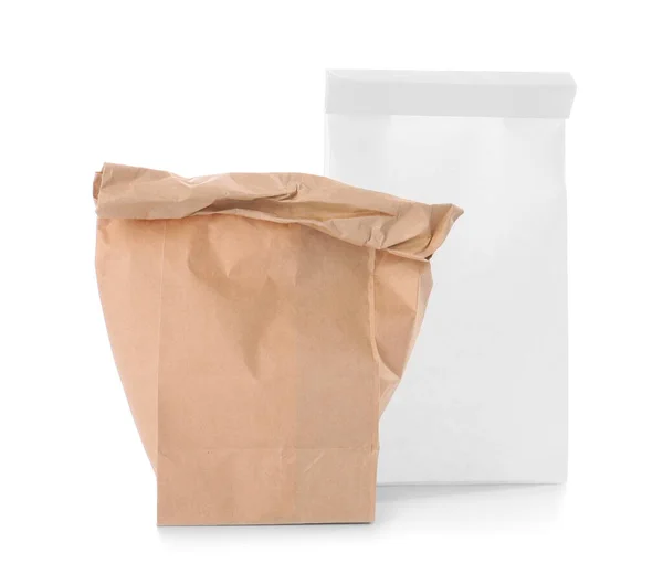 Paper Bags White Background — Stock Photo, Image