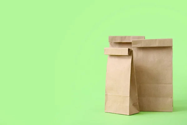 Paper Bags Color Background — Stock Photo, Image