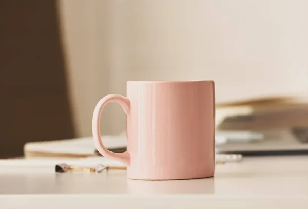 Cup Tea Table Office — Stock Photo, Image