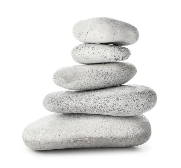 Spa Stones White Background — Stock Photo, Image