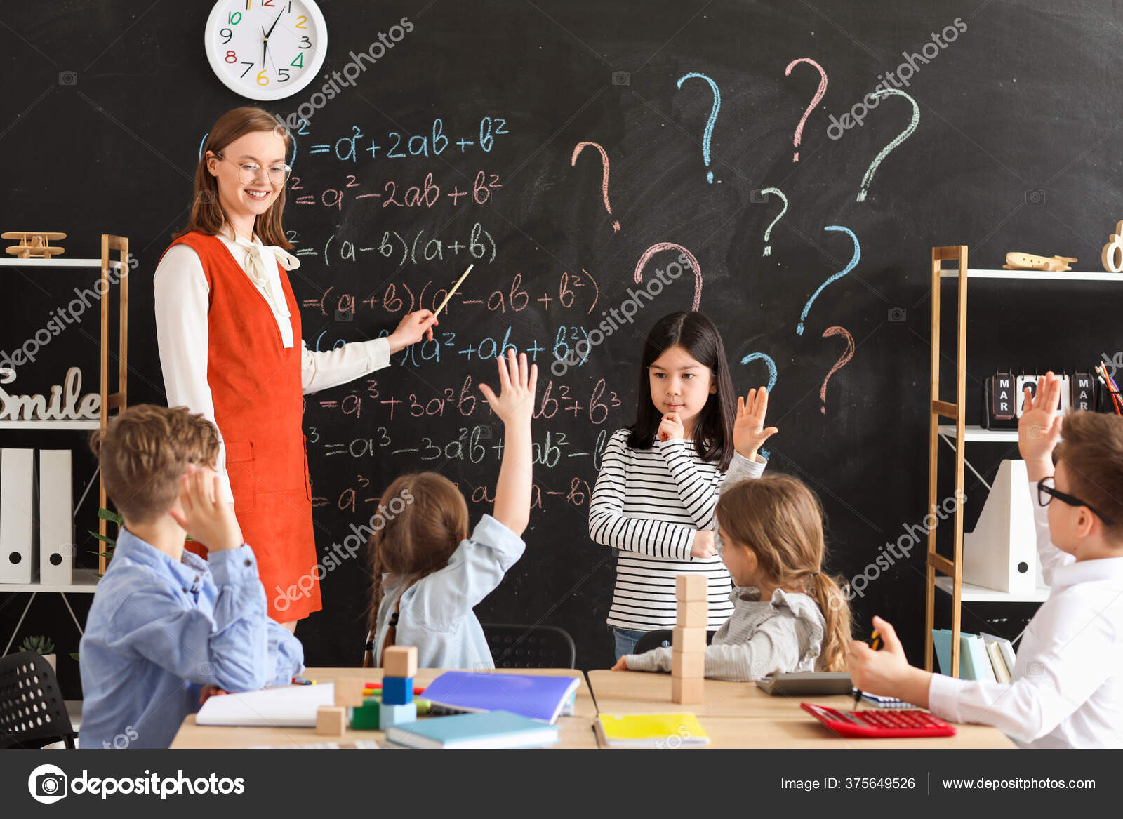 Sala de aula para aprender matemática