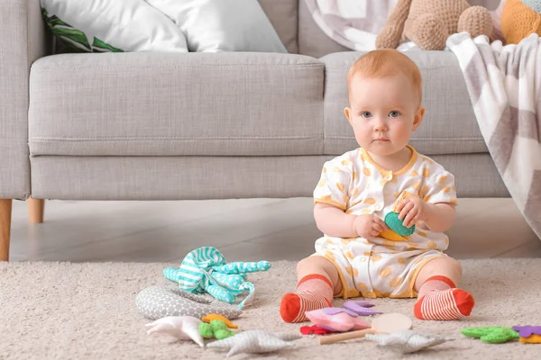 Cute Little Baby Toys Home — Stock Photo, Image