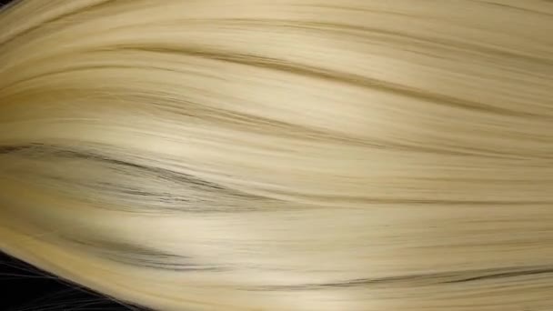 Cheveux Blonds Sains Comme Arrière Plan — Video