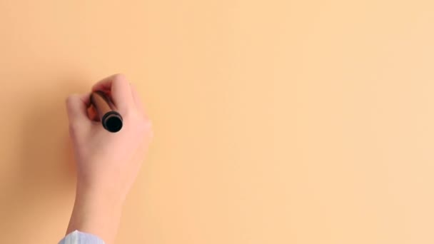 Handtekening Symbolen Van Man Vrouw Met Gelijkheid Teken Tussen Hen — Stockvideo