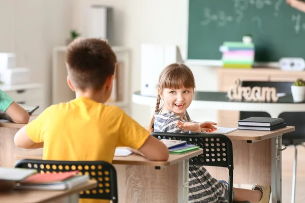 Bambini Durante Lezione Matematica Classe — Foto Stock