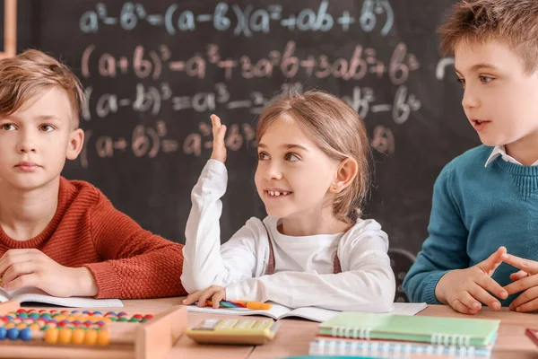 Діти Під Час Уроку Математики Класі — стокове фото