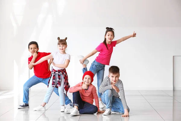 Carino Bambini Piccoli Studio Danza — Foto Stock