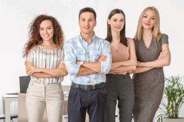 Ofisteki iş adamlarının portresi