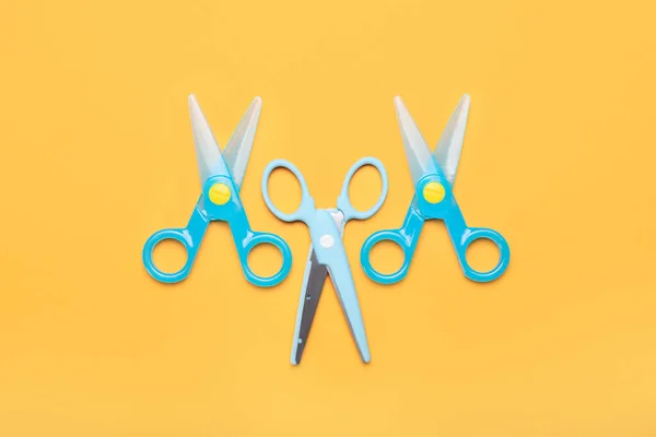 Scissors Paper Color Background — Stock Photo, Image