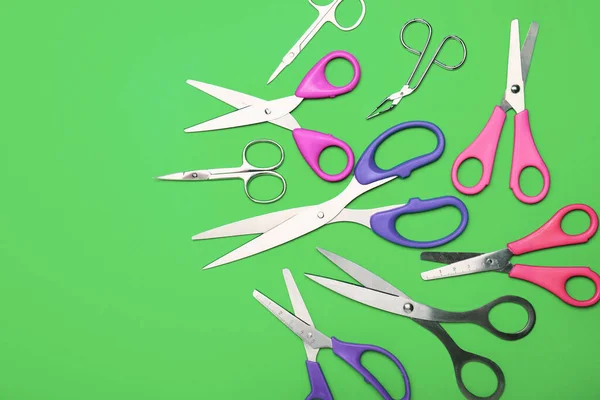 Scissors Paper Color Background — Stock Photo, Image