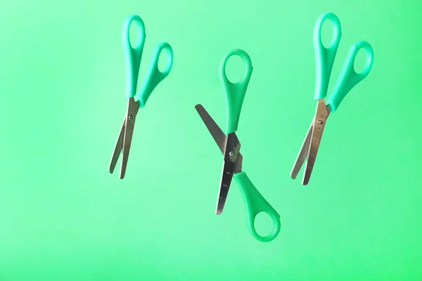 Scissors Paper Color Background — Stock Photo, Image