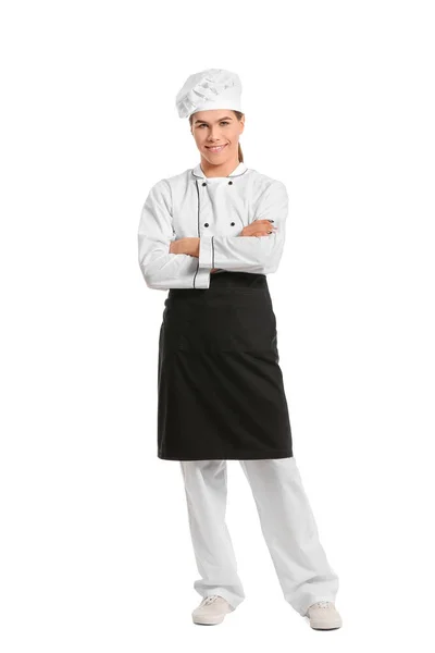 Transgender Chef White Background — Stock Photo, Image