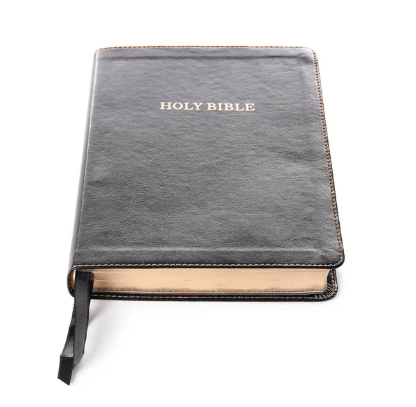 Sainte Bible Sur Fond Blanc — Photo