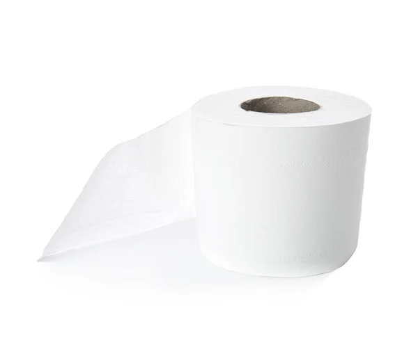 Roll Toilet Paper White Background — Stock Photo, Image