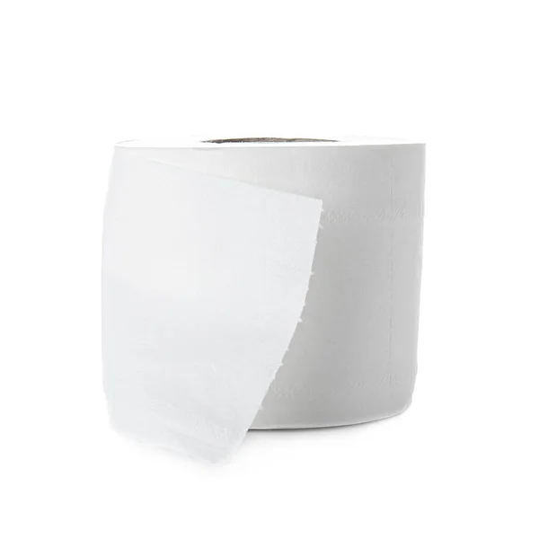 Roll Toilet Paper White Background — Stock Photo, Image