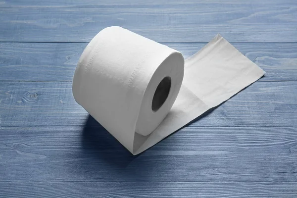 Roll Toilet Paper Wooden Background — Stock Photo, Image