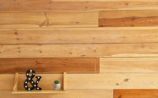 Shelf Wooden Wall Room — Stock Photo, Image