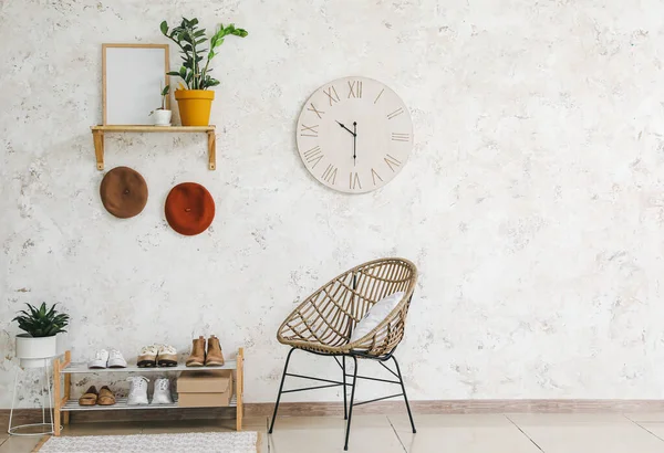 Interior Bergaya Dari Aula Modern Dengan Sepatu Berdiri — Stok Foto