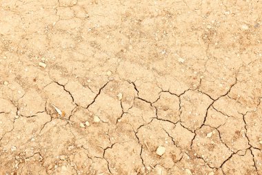 Kuru toprak, üst manzara.